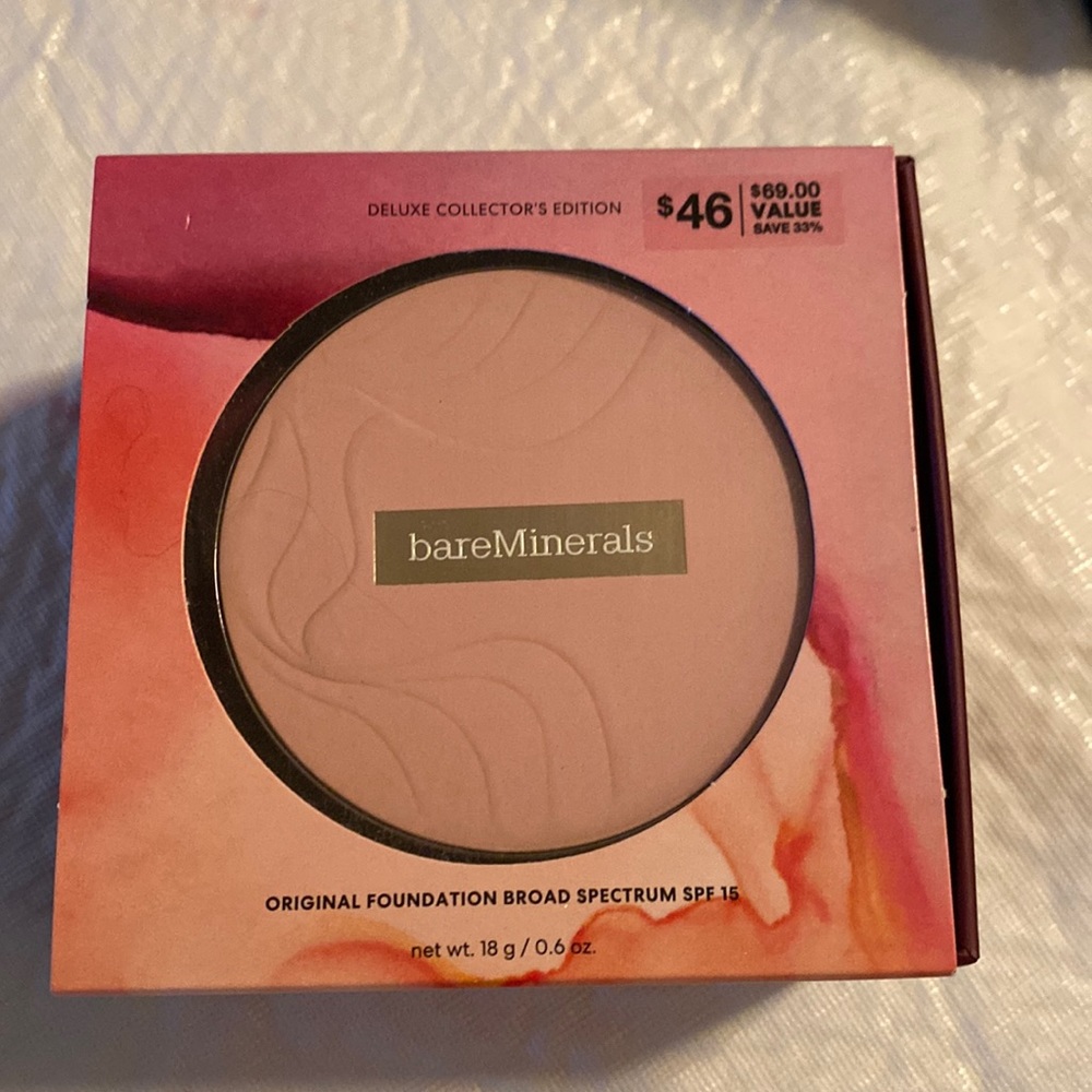NWOT BareMinerals Original Foundation SPF 15- Never opened or used